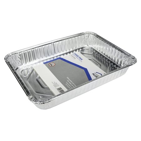 Home Plus Durable Foil 9 in. W X 13 in. L Cake Pan Silver D47010
